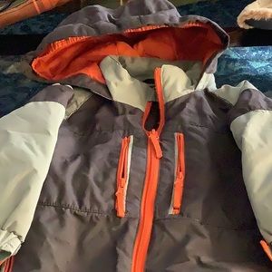 Warm Gray and Orange Jacket size 2T